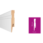 Lajsna za laminat ARBITON Paint IT MDF bijela visina od 60 do 110mmx2,4m (10 komada) - 100x15mm MP1002