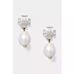 Naušnice Tory Burch Kira Mother of Pearl 168009-700