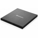 Vanjski snimač Verbatim CD/DVD Slimline, M-Disc kompatibilan, USB3.2/USB-C, crni, #43886