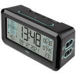 TFA Dostmann 60.2562.01.GB radijski budilica crna, svijetloplava Vrijeme alarma 2