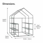 VonHaus Staklenik 193 x 143 x 143 cm (2521022)