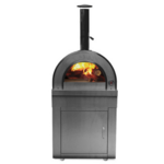 Crni inox modulna peć za pizzu na drva 7905