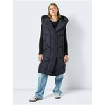 Black Ladies Long Quilted Vest Noisy May Tally - Ladies siva