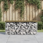 Vrtna klupa s gabionskim dizajnom 103x31 5x42 cm od borovine