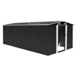 vidaXL Vrtna kućica 257 x 489 x 181 cm metalna antracit