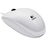 Logitech B100 žičani miš, bijeli/crni