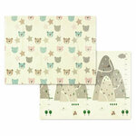 BabyOno Dvostrana podloga za igru Bears&Road 150x200 cm