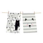 Set od 2 pamučne krpe Butter Kings Black Cat, 70 x 50 cm