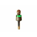 N-Gear mikrofon karaoke STAR MIC, BT, RGB svjetlosni efekti, baterija, zlatni
