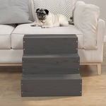 vidaXL Stepenice za kućne ljubimce sive 40 x 37,5 x 35 cm od borovine