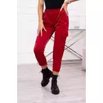 Cargo trousers burgundy tamnocrvena