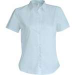 LADIES SHORT-SLEEVED OXFORD SHIRT - Oxford Blue,S
