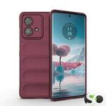 Silikonska Wave maskica za Motorola Edge 40 Neo Tamno ljubičasta
