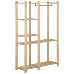 vidaXL Stalak za odjeću 110 x 38 x 170 cm od masivne borovine