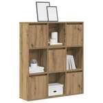 Regal za knjige boja hrasta 89x24x101 5 cm konstruirano drvo