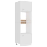 vidaXL Ormarić za mikrovalnu bijeli 60 x 57 x 207 cm od iverice