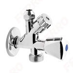 Ventil kutni kombinirani 1/2"x3/8"x3/4" Ferro