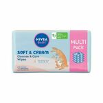 Nivea Baby Soft & Cream Cleanse & Care Wipes vlažne maramice za čišćenje i njegu 4x57 kom