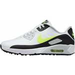Nike Air Max 90 G Unisex Shoe White/Hot Lime 44,5 Muške cipele za golf