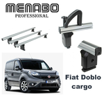 Krovni nosači za FIAT Doblo Cargo II 2015> 3 poprečne šipke+ graničnici