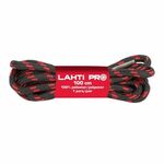 LAHTI PRO vezice okrugle za obuću crne-crvene 120cm l9040120