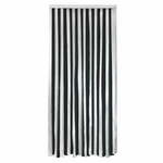 Crna/u srebrnoj boji termo izolacijska zavjesa za vrata 90x200 cm – Maximex
