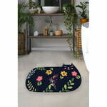 Crna kupaonska prostirka 80x140 cm Cattest – Foutastic