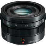 Panasonic objektiv H-X015, 15mm, f1.7 crni