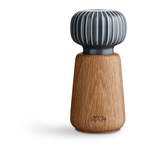 Mlin za začine od drveta hrasta s antracit porculanskim detaljima Kähler Design Hammershoi, visina 13 cm
