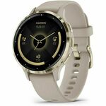 Garmin Venu 3S pametni sat, Soft Gold Stainless Steel Bezel with French Gray Case and Silicone Band