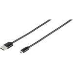 Vivanco USB kabel USB 2.0 USB-A utikač, USB-Micro-B utikač 1.00 m crna