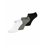NIKE Sportske čarape siva / crna / bijela
