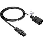 Kabel za napajanje IEC C7 / C14 1,5m AK-PC-15A Akyga struja priključni kabel 1.5 m crna