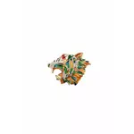 Tiger BZ-7 multicolored brooch Other