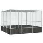 vidaXL Kavez za ptice antracit 302,5x324,5x211,5 cm pocinčani čelik