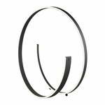 Crna LED stojeća svjetiljka s metalnim sjenilom (visina 75 cm) Cinardi – CINQUE