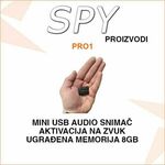 MINI USB AUDIO SNIMAČ S AKTIVACIJOM NA ZVUK PRO1