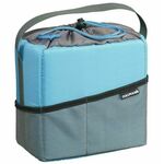 Cullmann Camera Container sklopiva, podstavljena futrola za fotoaparat, M, crna/cijan
