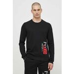 Majica dugih rukava za spavanje Polo Ralph Lauren boja: crna, s tiskom, 714932514