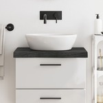 vidaXL Kupaonska radna ploča tamnosiva 60x50x(2-6) cm tretirano drvo