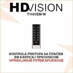 HDVISION METALNI SAMOSTOJEĆI ČITAČ KARTICA S TIPKOVNICOM T1101EM-W