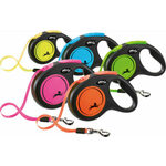 Flexi New Neon Vodilica M 5m do 25kg - Zelena