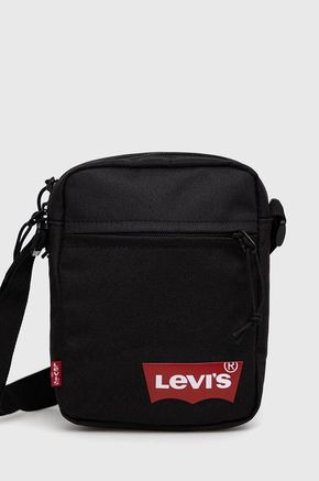 Levi's - Mala torbica - crna. Mala torbica iz kolekcije Levi's. Model izrađen od tekstilnog materijala.