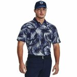 Men's polo shirt Under Armour Iso-Chill Grphc Palm Polo plava