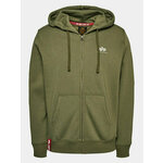 ALPHA INDUSTRIES Gornji dio trenirke maslinasta / bijela