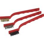 Meister Werkzeuge žičana četka mjed, čelik, najlon® 170 mm 3-dijelni 1 Set