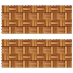 20-dijelni set pločica za trijem 30 x 30 cm bagrem