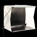 vidaXL Sklopiva studijska LED rasvjetna kutija 40 x 34 x 37 cm bijela