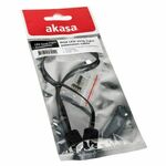 AKASA 2/3/4 pin Kabel za napajanje Crno 30cm AK-CBLD06-30BK