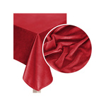 Edoti Velor tablecloth Soft tamnocrvena, crvena